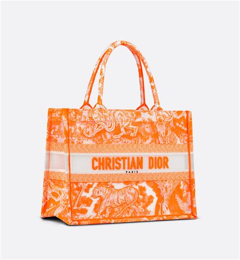 dior orange tote|Dior book tote 2022.